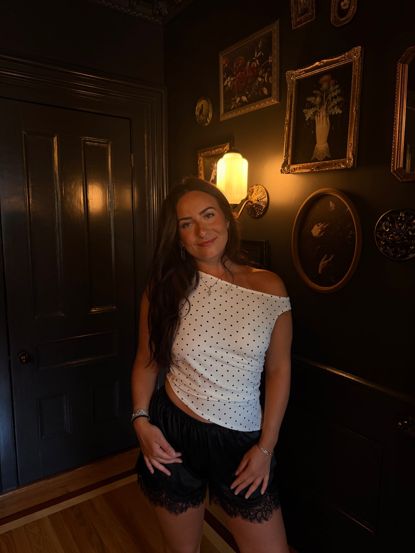 Lydia Polka Dot Top
