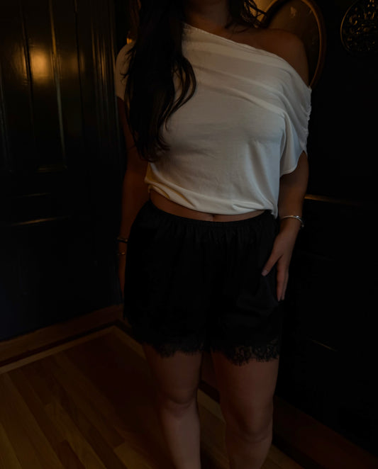 Salem Lace Trim Shorts