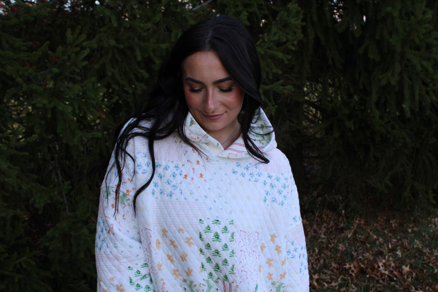 Holiday Cheer Quilted Hoodie
