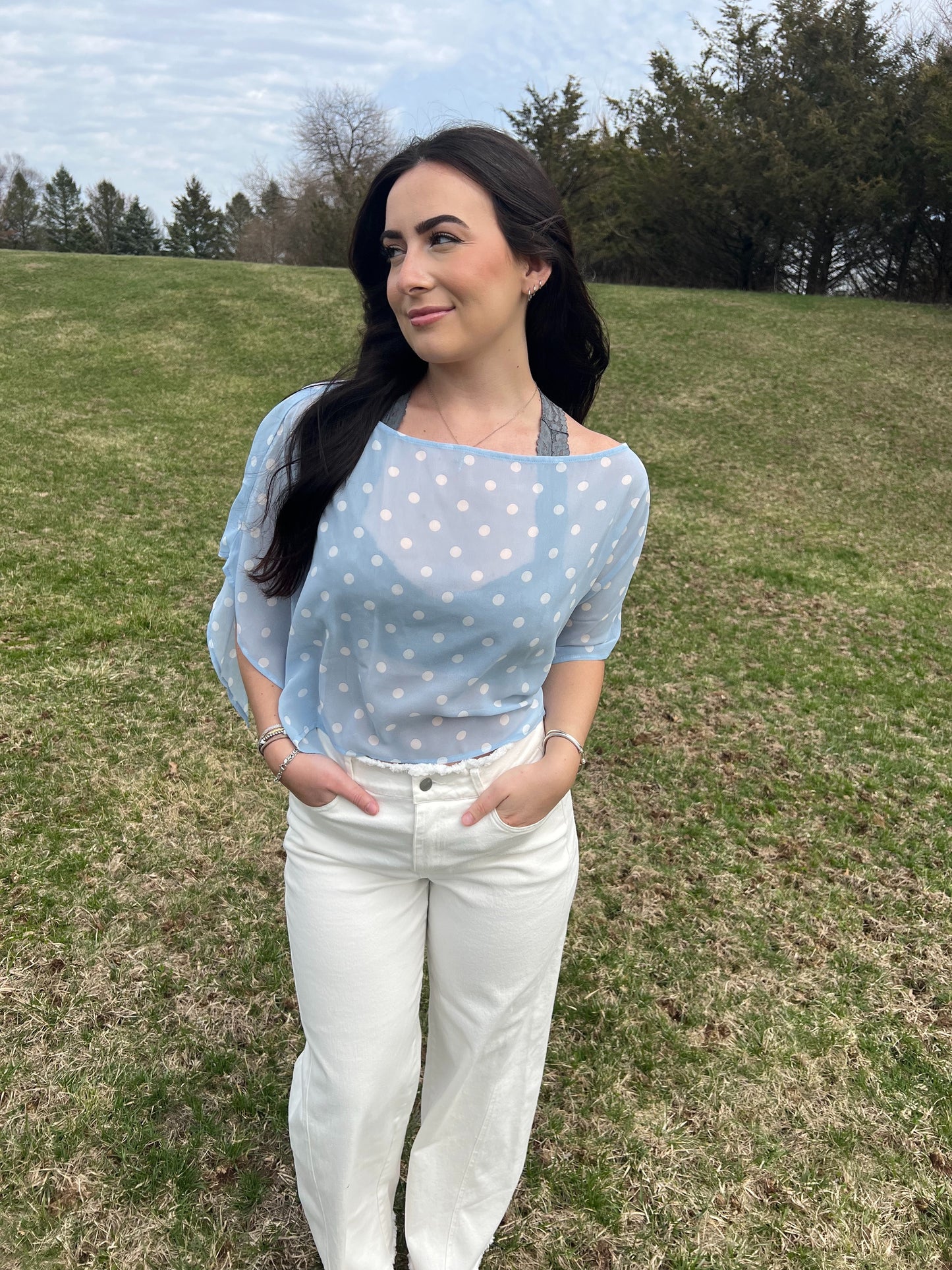 Polka Dot Poncho