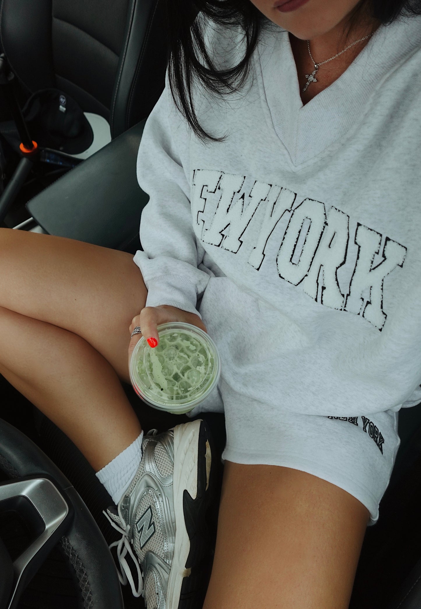 New York or No Where V Neck Sweatshirt