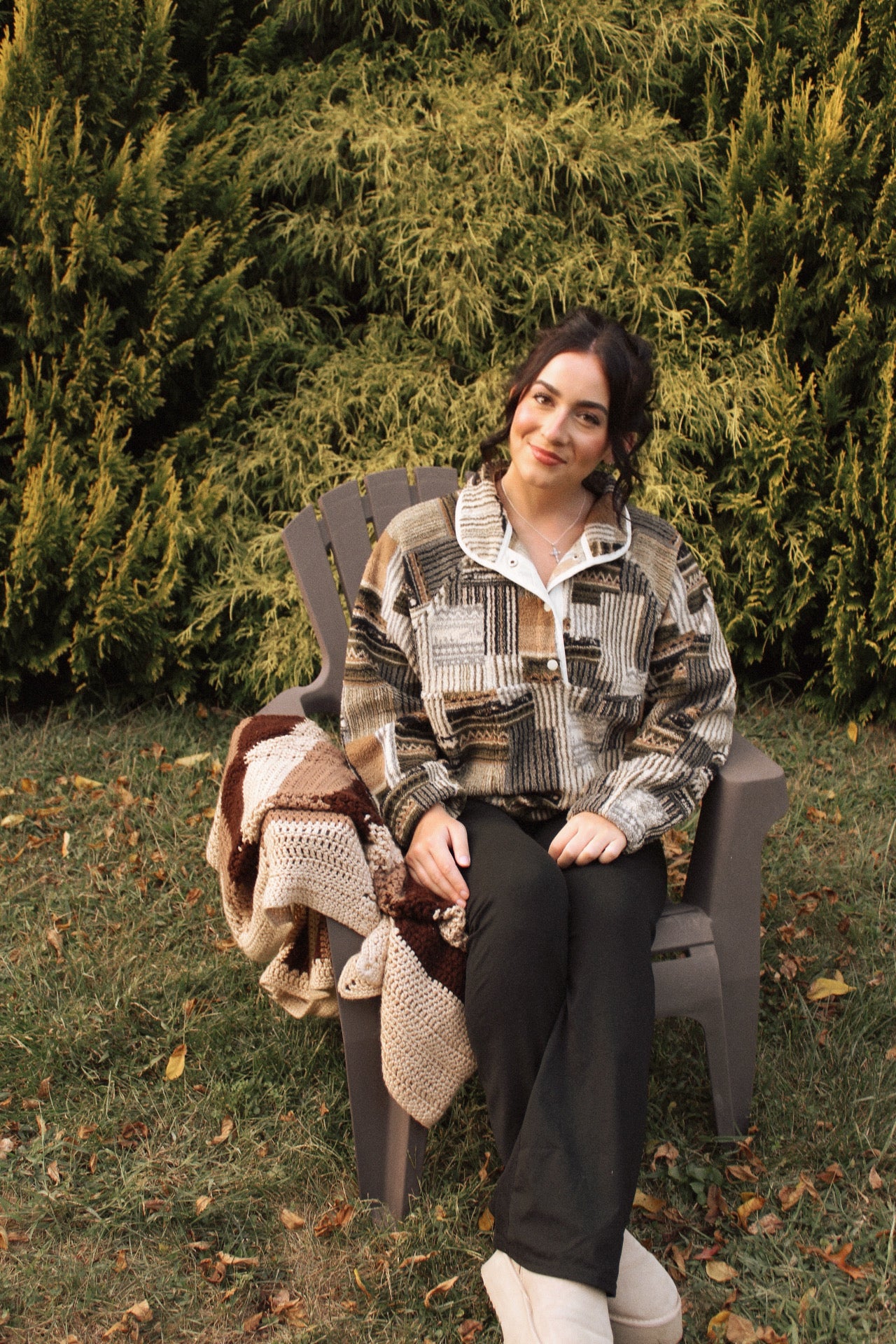 unique fall jacket patchwork