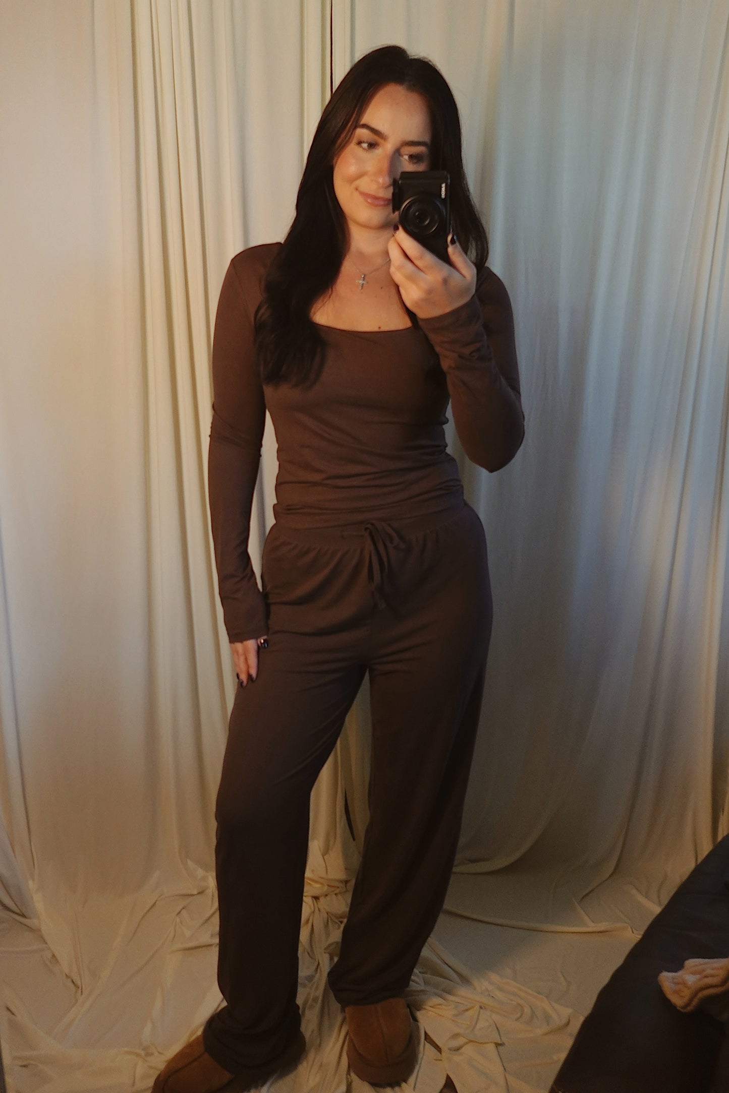 chocolate brown matching set