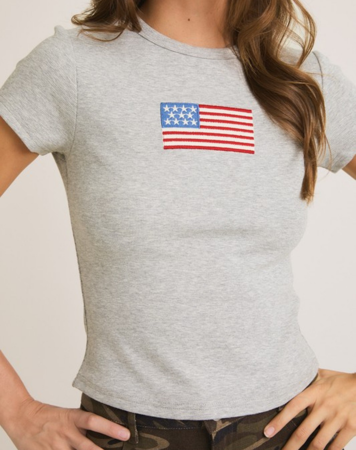 flag baby tee
