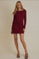 Cranberry Tie Dress