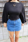 Here Comes the Sun Top (black)
