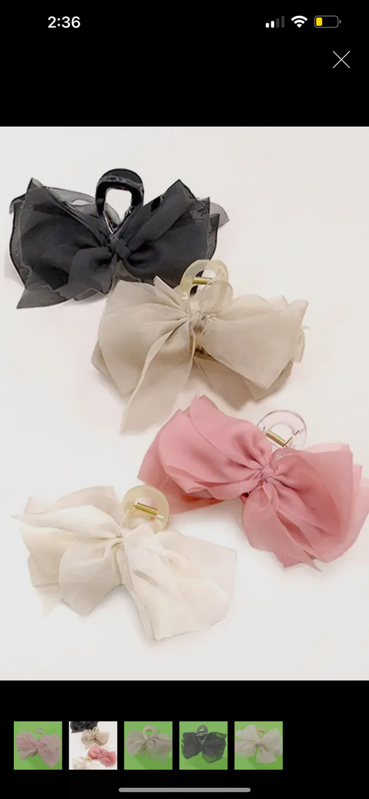 Bow Claw Clip