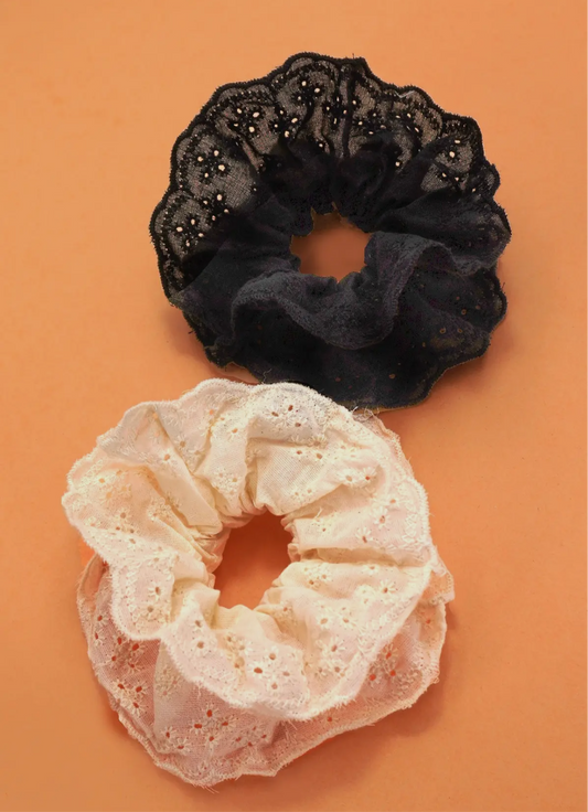 Vintage Lace Scrunchie