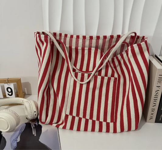 Organic Striped Tote