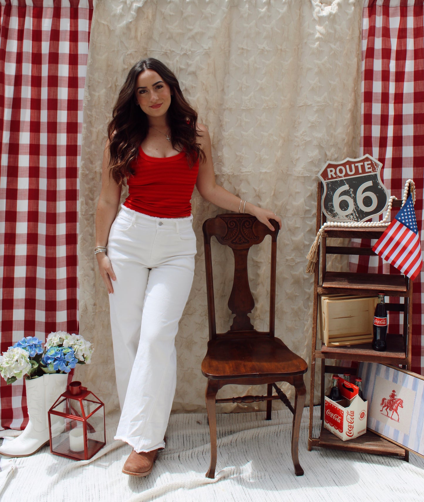 American Tank Top (Red)
