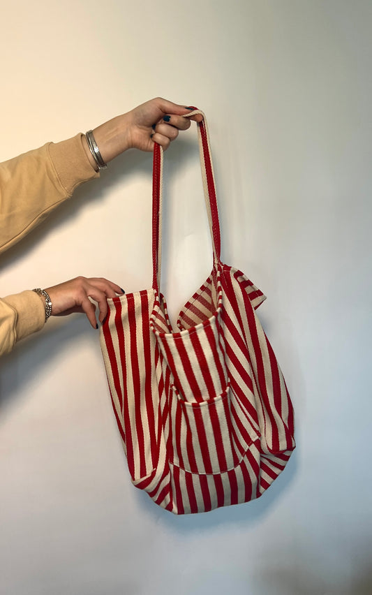 Organic Striped Tote