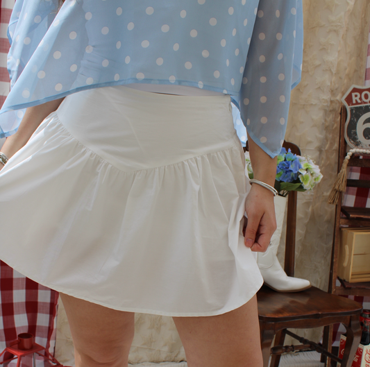 Poplin Mini Skort