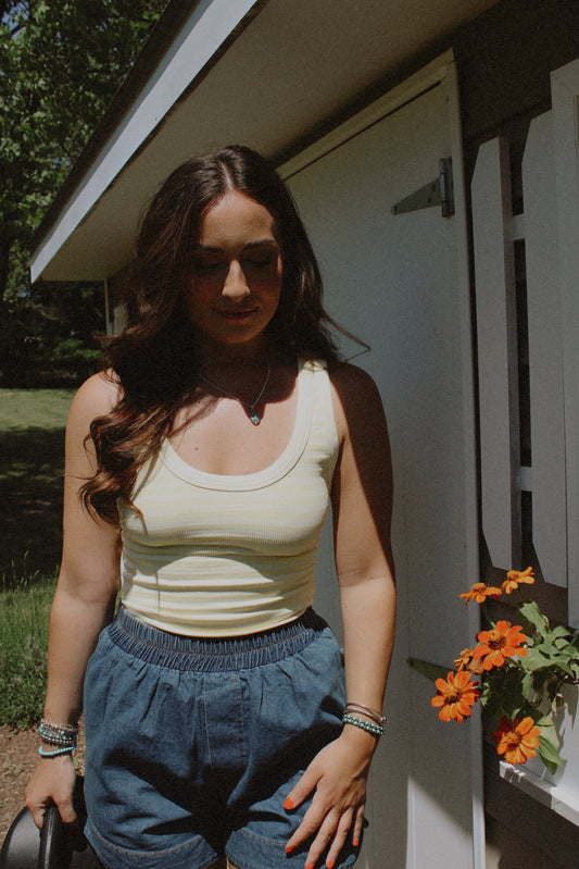 American Tank Top (Butter Yellow)