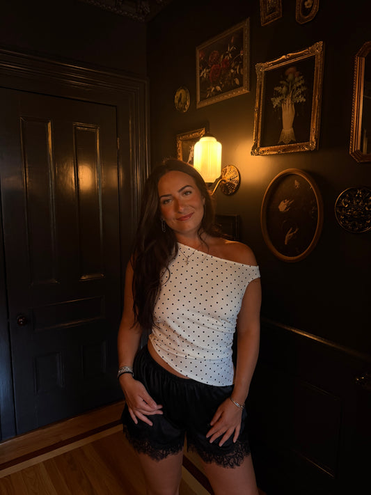 Lydia Polka Dot Top