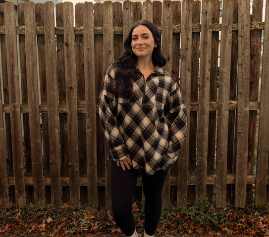 Flannel Quarter Zip