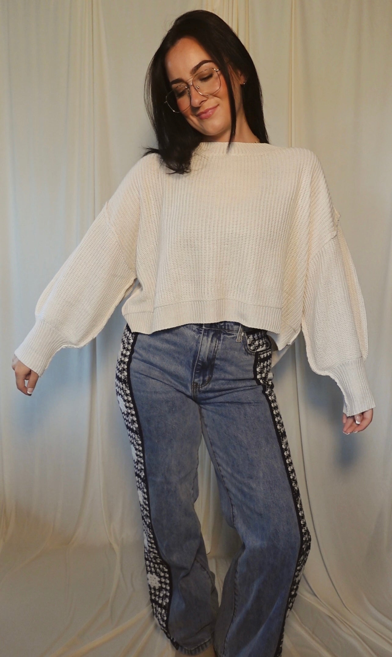 beige sweater