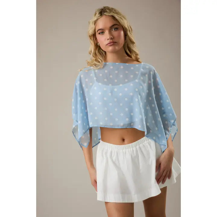 Polka Dot Poncho