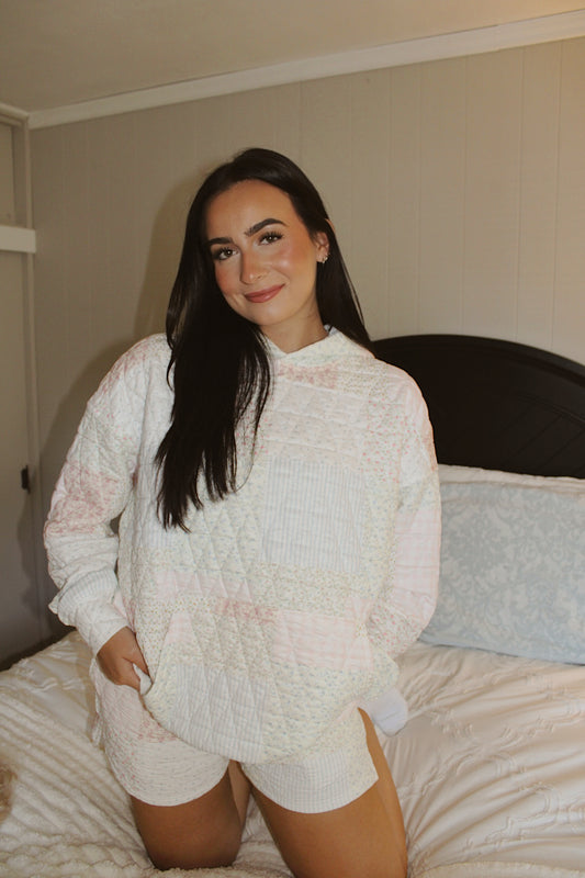 cozy quilted hoodie for fall