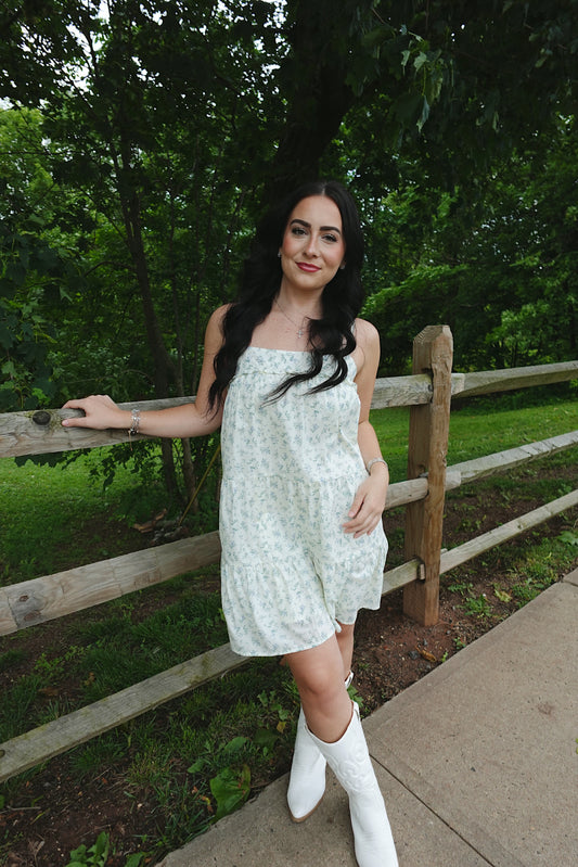 vintage floral dress short