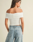 ivory off the shoulder top
